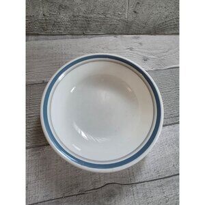 Corelle White Berry Bowl With Blue Band 5.25" Made In USA Durable Glass Dishware